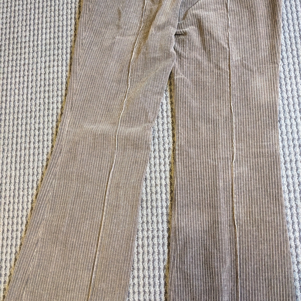 Fendi Women's Striped, High-waisted, Flare Corduroy Pants